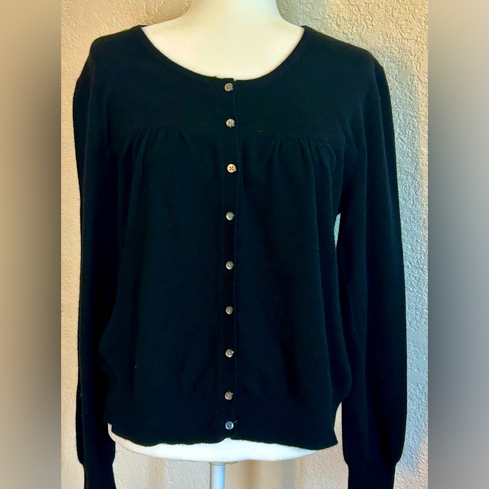 Apt 9 black cashmere sweater XL